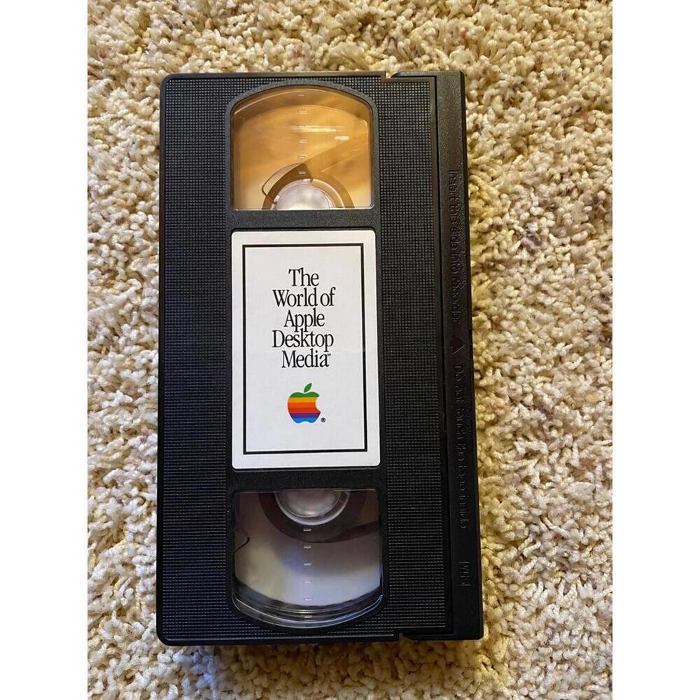 Vintage 1989 “The World of Apple Desktop Media” VHS Dealer Salesman RARE